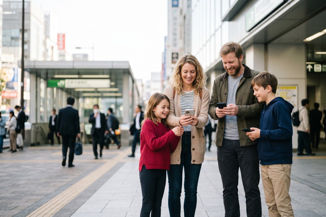 Japan eSIM for Families & Groups: How Many to Buy + Hotspot Sharing Guide